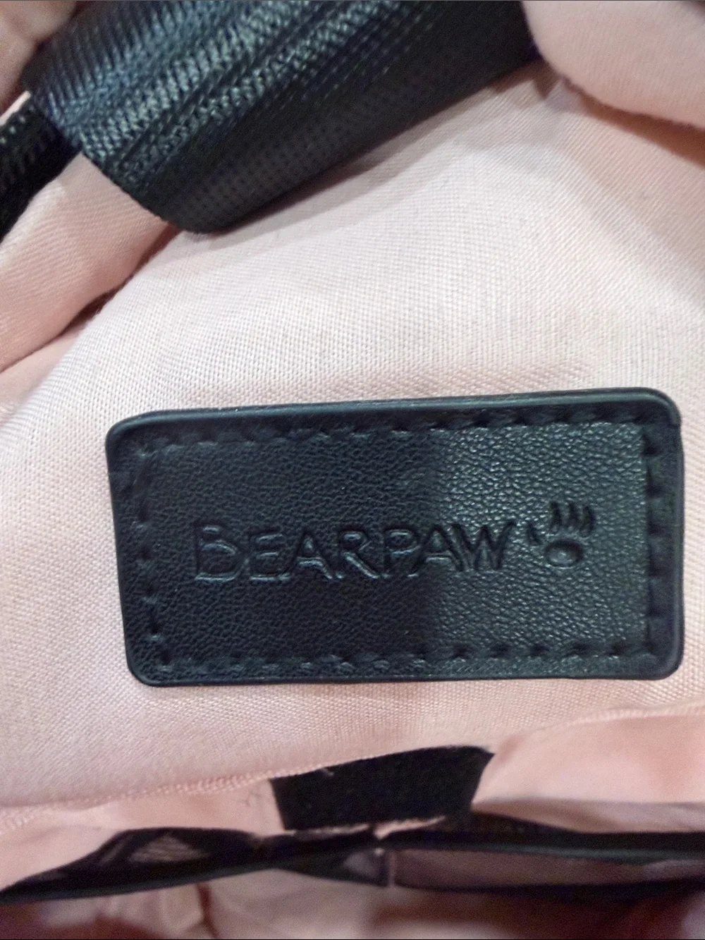 BearPaw Light Pink Puffer Backpack
